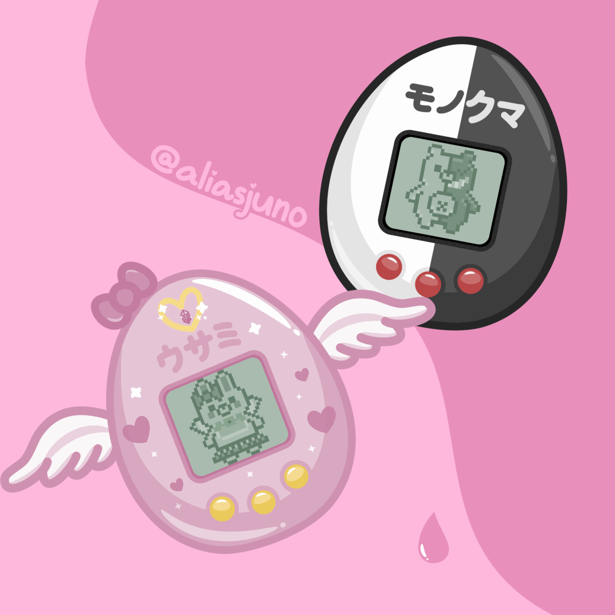 usami + monokuma pet usami + monokuma pet
